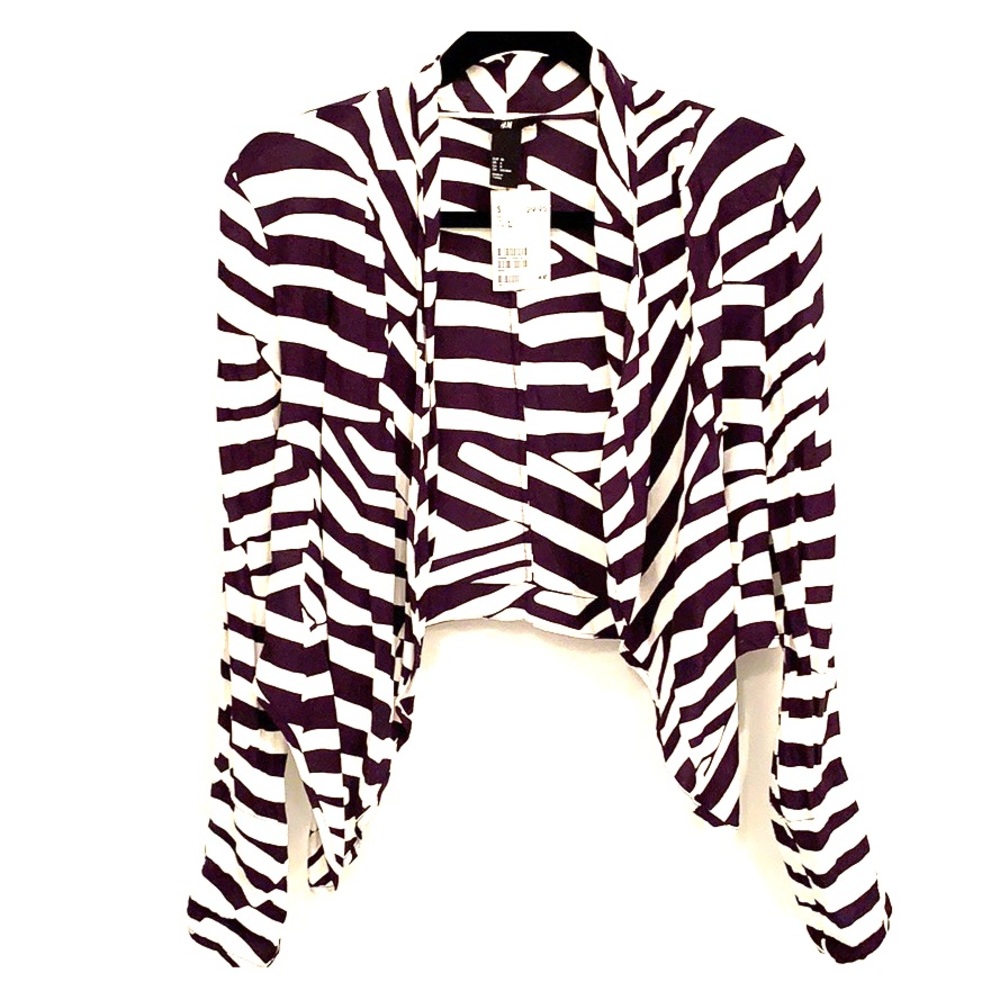 H&M Navy Blue & White Blazer